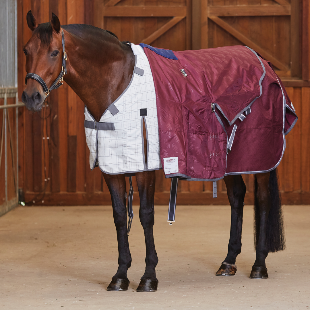 Weatherbeeta Comfitec Cotton Liner Sheet #colour_white-grey