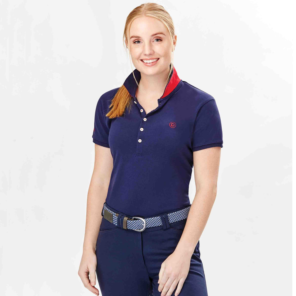 Dublin Lily Cap Sleeve Ladies Polo #colour_true-navy