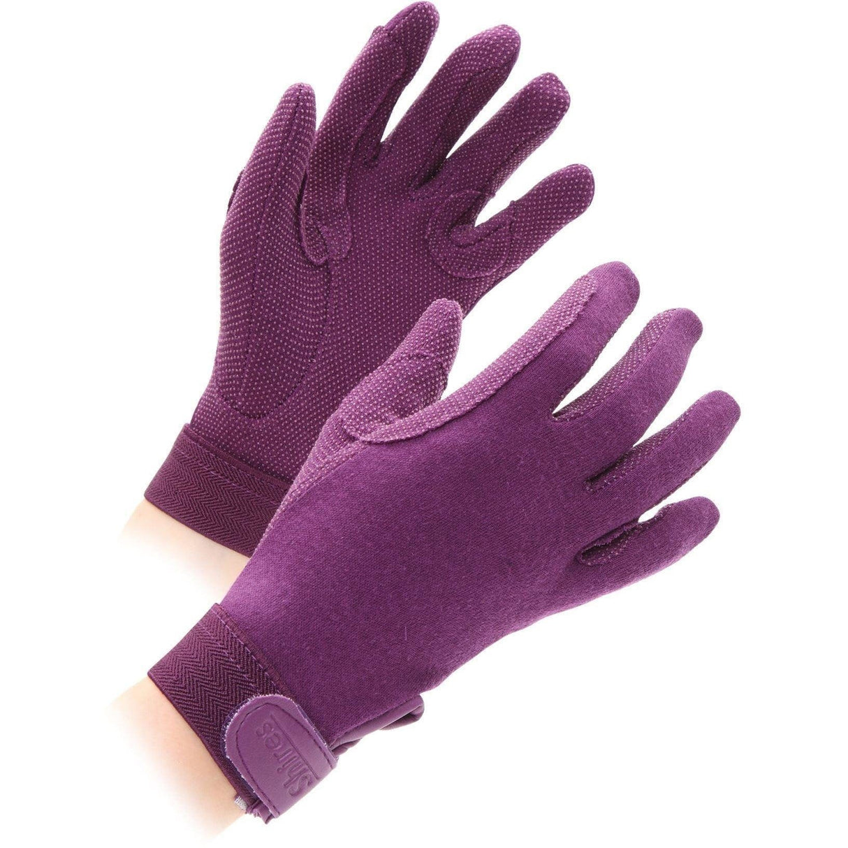 Shires Aubrion Adults Newbury Gloves #colour_purple
