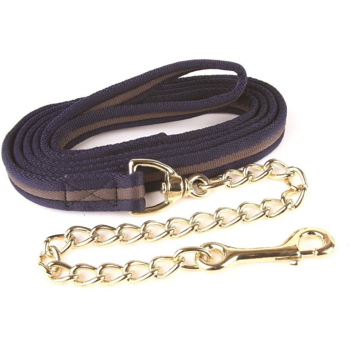 Hy Soft Webbing Lead Rein with Chain