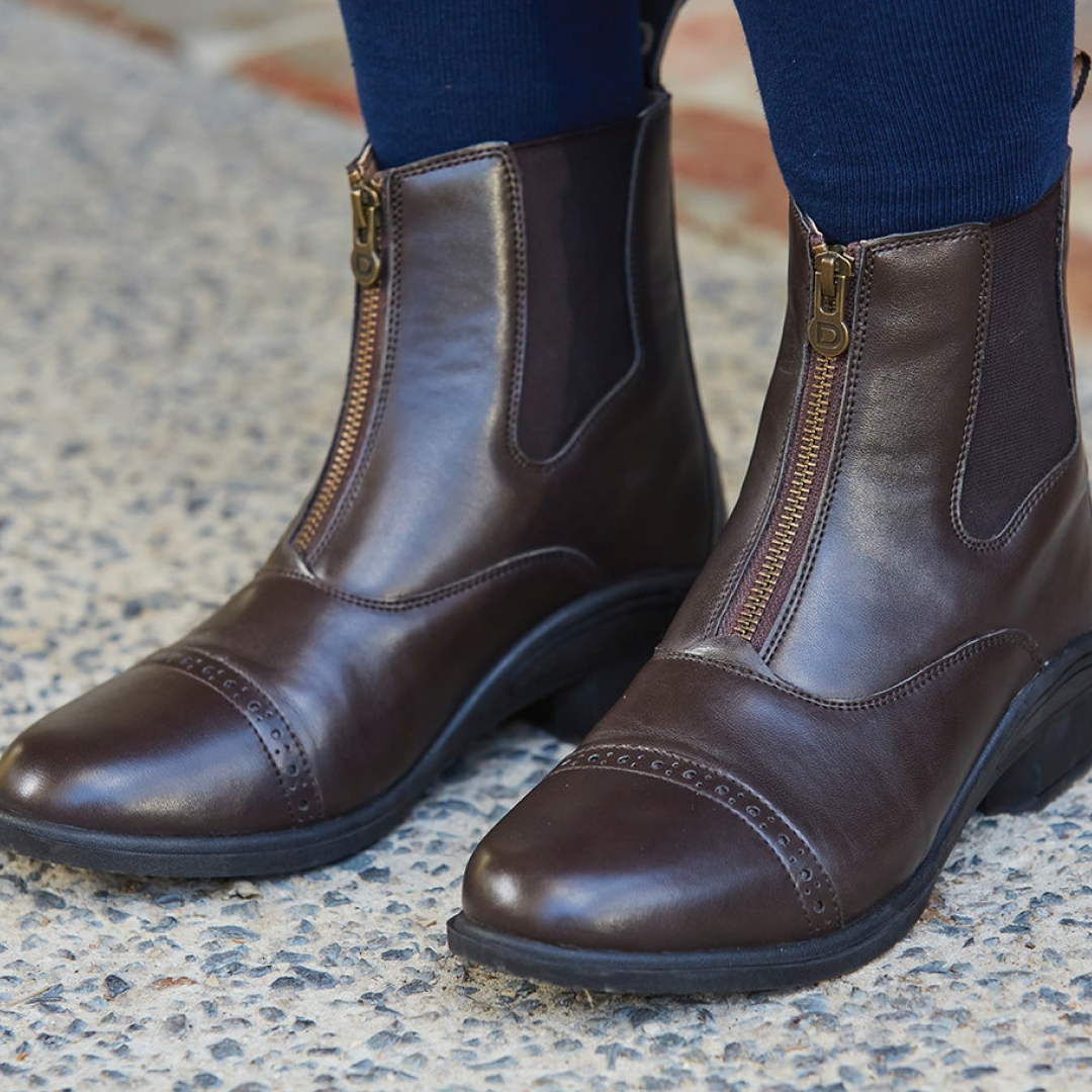 Dublin Altitude Adults Zip Paddock Boots #colour_brown