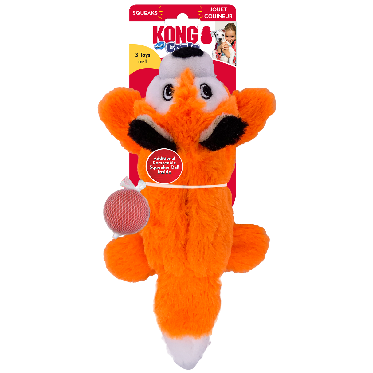 KONG Cozie Pocketz #style_fox