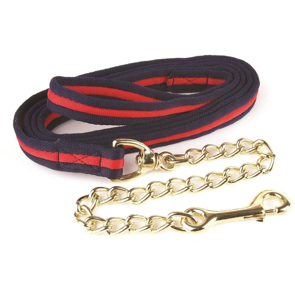 Hy Soft Webbing Lead Rein with Chain
