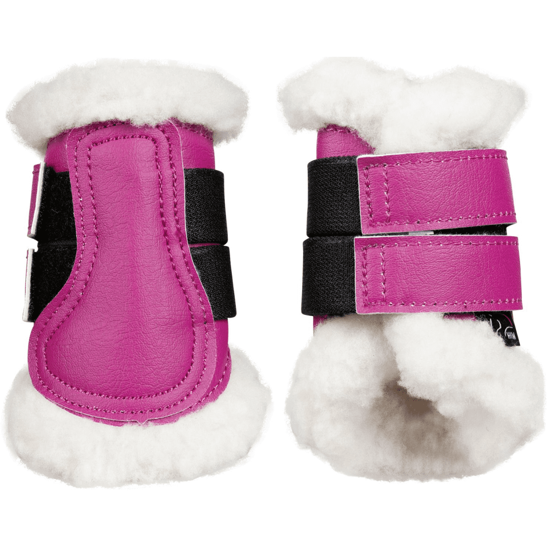 HKM Comfort Shetty Protection Boots #colour_cranberry