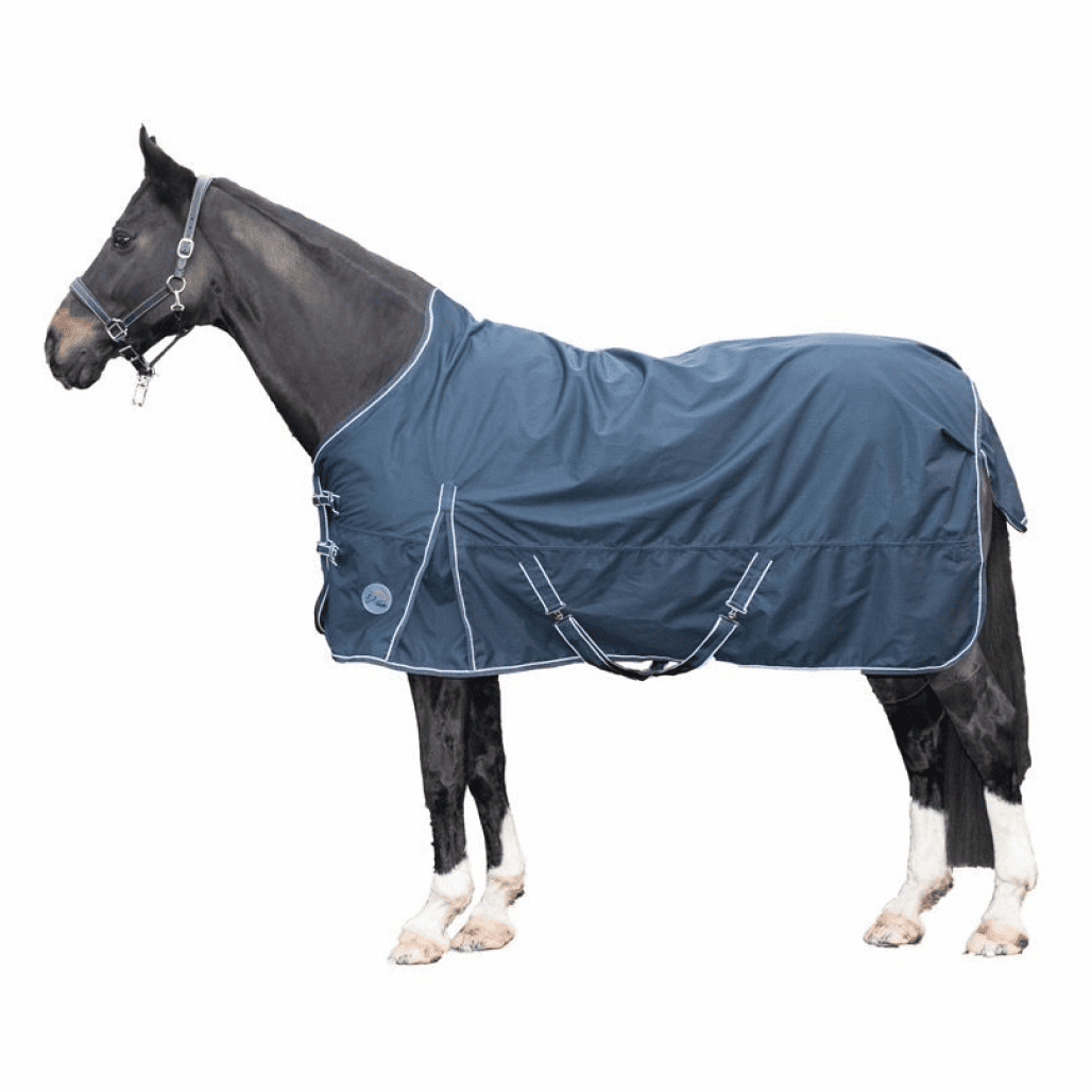 HKM Starter 600D 300g Filling Highneck Rug #colour_deep-blue