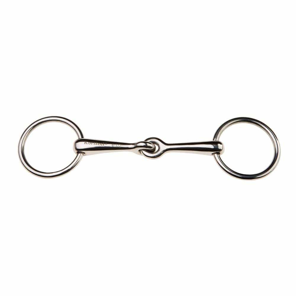 Korsteel Stainless Steel Weymouth Loose Ring Bradoon Snaffle Bit