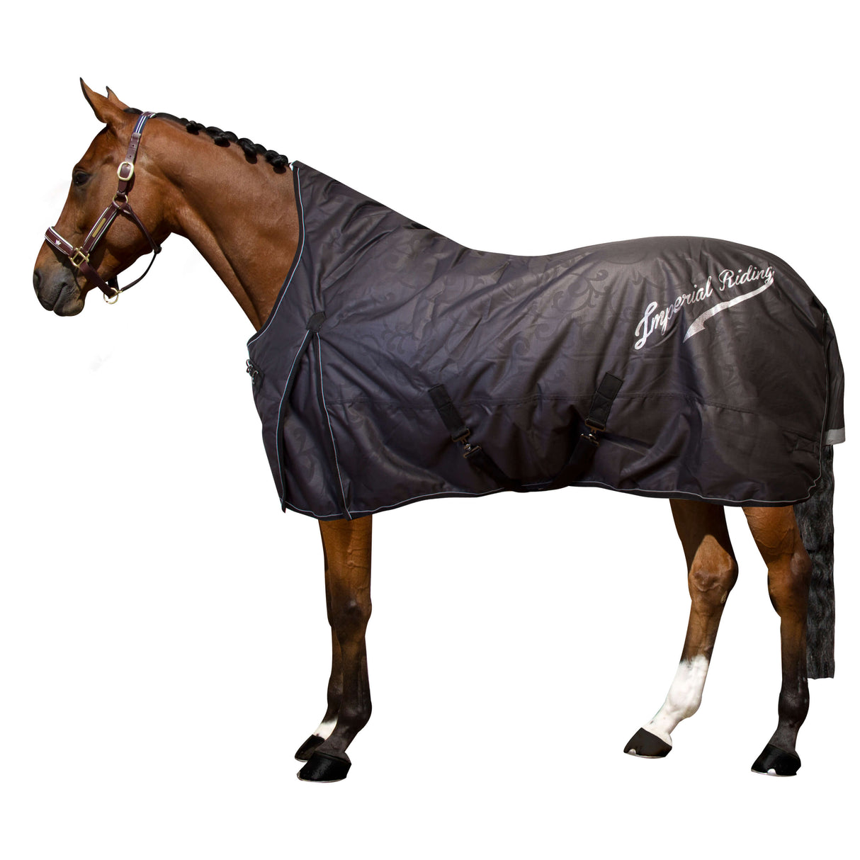 Imperial Riding Super-Dry 200g Turnout Rug #colour-black
