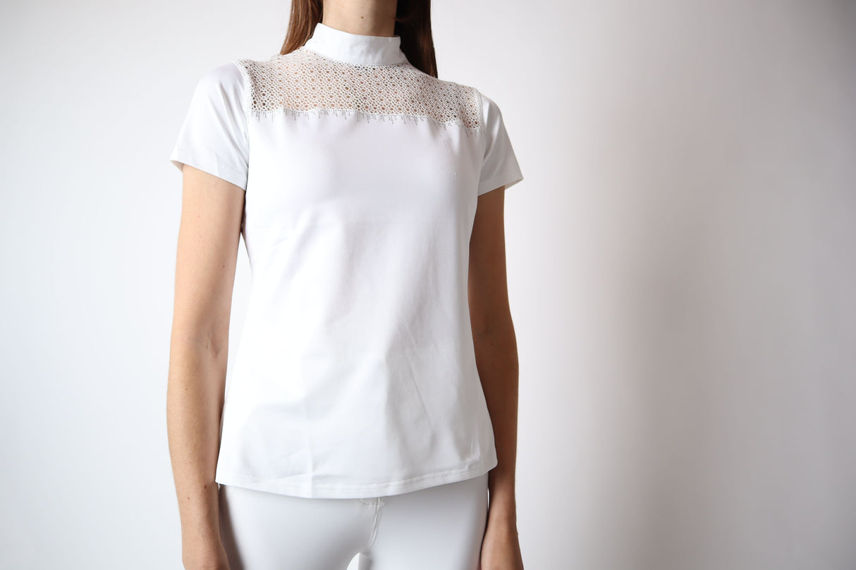 Montar Yasmin Knitted Lace Polo #colour_white