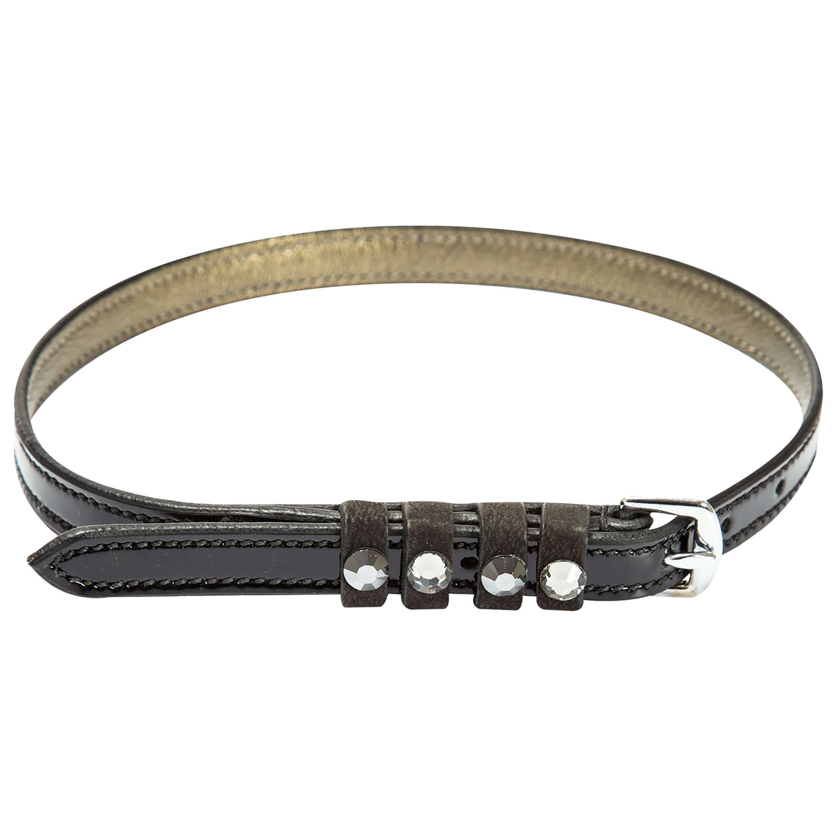 Imperial Riding Leather Pardouz Spur Straps #colour_black-metallic