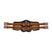 Stubben Equi-Soft® Short Saddle Girth with Cover - Tobacco #colour_neoprene-black