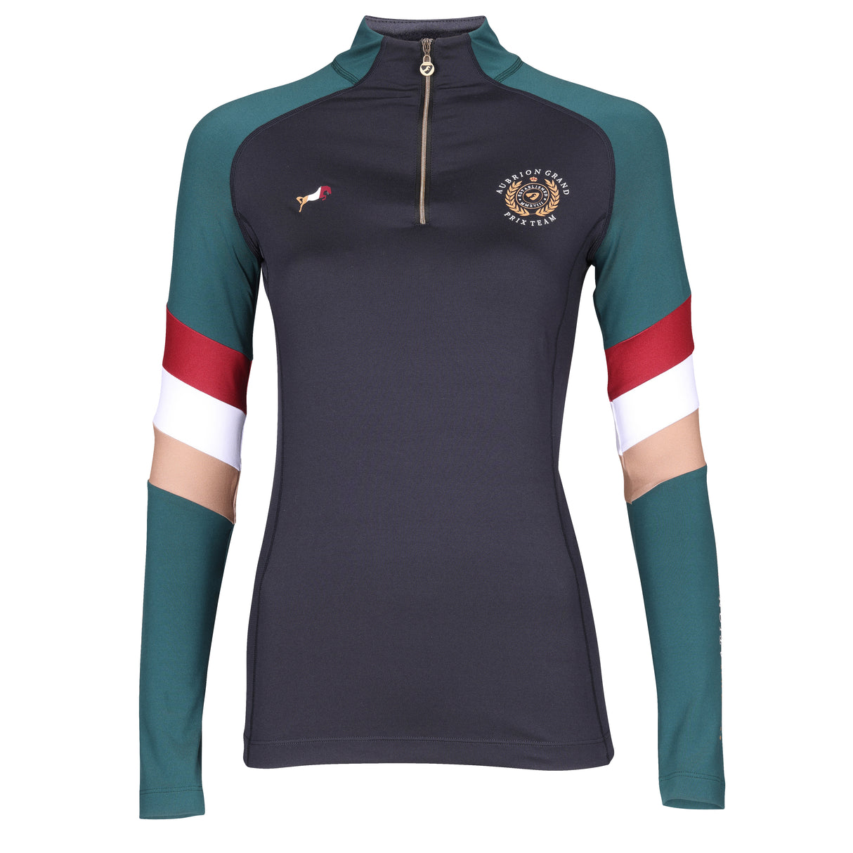 Shires Aubrion Team Long Sleeve Ladies Base Layer #colour_black