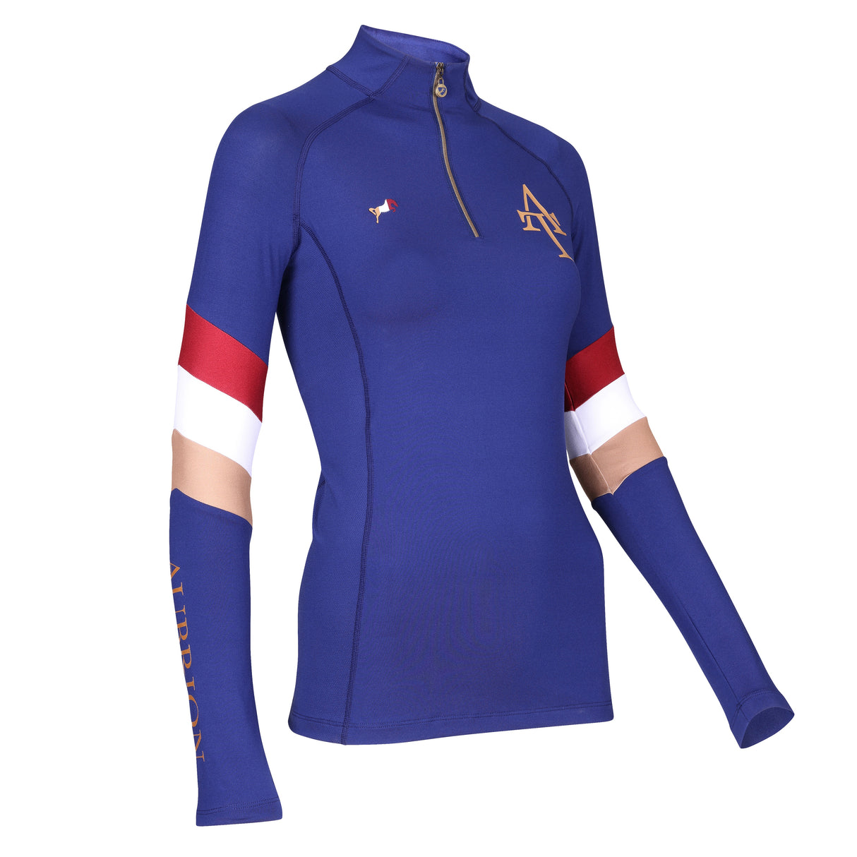 Shires Aubrion Team Long Sleeve Ladies Base Layer #colour_navy