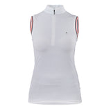 Shires Aubrion Arcaster Ladies Sleeveless Show Shirt #colour_pink-pinstripe