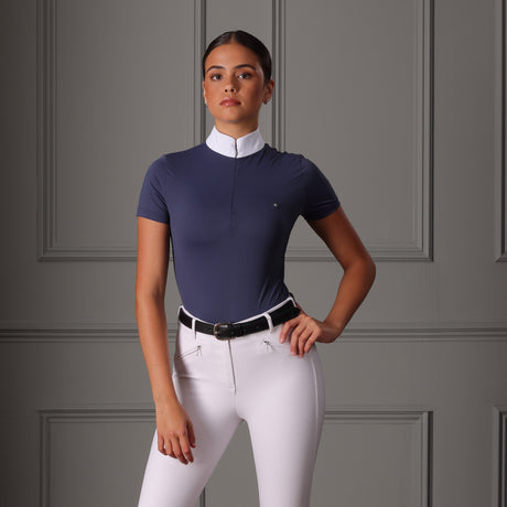 Shires Aubrion Walston Ladies Show Shirt #colour_navy