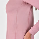 Dublin Ladies Breathable Long Sleeve Riding Top #colour_dusty-rose