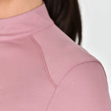 Dublin Ladies Breathable Long Sleeve Riding Top #colour_dusty-rose