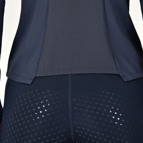 Dublin Ladies Brushed Fitted Base Layer Riding Top #colour_navy