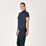 Dublin Ladies Fitted 1/4 Zip Top #colour_navy