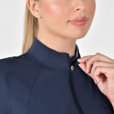 Dublin Ladies Fitted 1/4 Zip Top #colour_navy