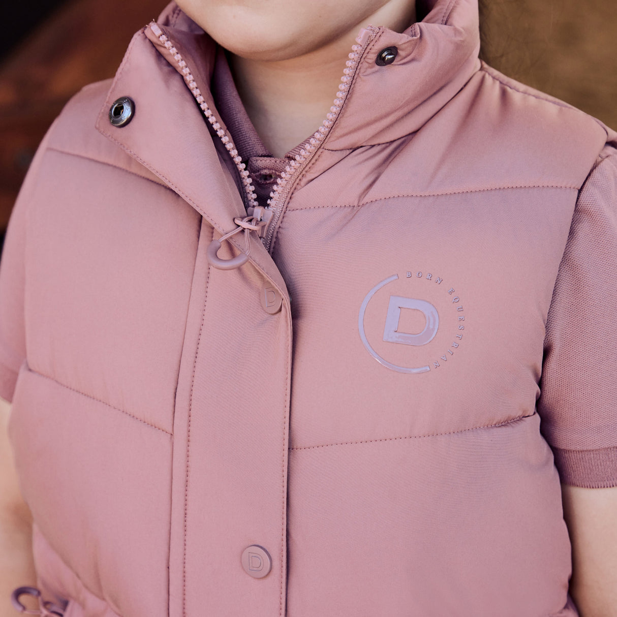 Dublin Children's Puffer Body Warmer #colour_dusty-rose
