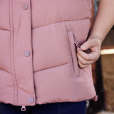 Dublin Children's Puffer Body Warmer #colour_dusty-rose