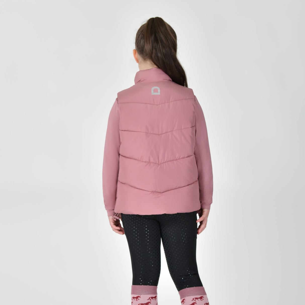 Dublin Children's Puffer Body Warmer #colour_dusty-rose