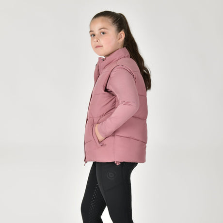 Dublin Children's Puffer Body Warmer #colour_dusty-rose