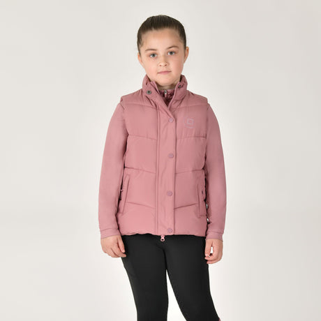 Dublin Children's Puffer Body Warmer #colour_dusty-rose