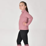Dublin Children's Breathable Long Sleeve Riding Top #colour_dusty-rose