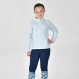 Dublin Children's Breathable Long Sleeve Riding Top #colour_sky-blue