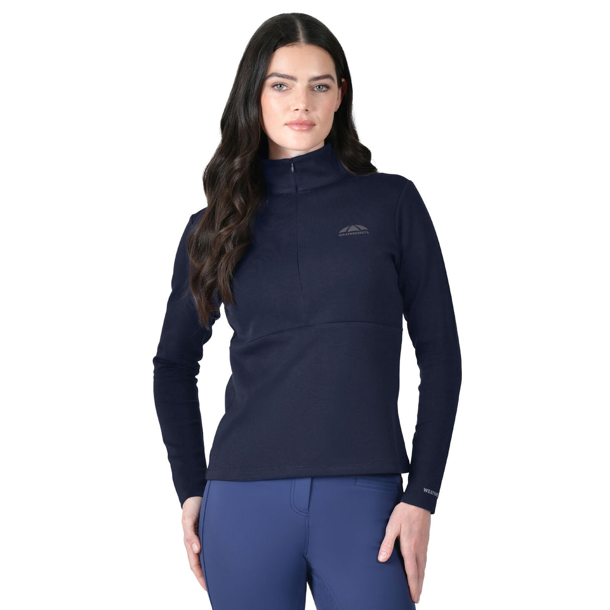 Weatherbeeta Ladies Copper 1/2 Zip Long Sleeve Mid-Layer #colour_navy