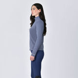 Weatherbeeta Ladies Copper 1/2 Zip Long Sleeve Mid-Layer #colour_skate-blue