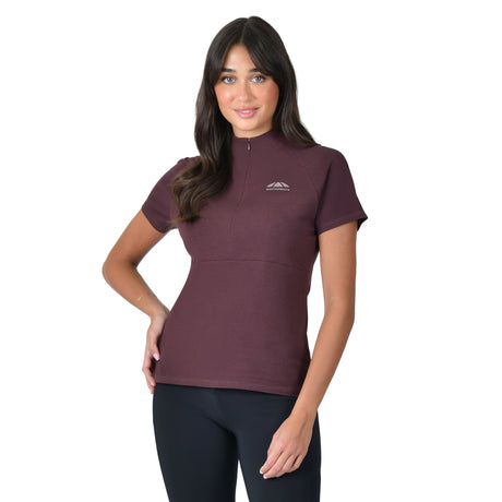 Weatherbeeta Ladies Bamboo Short Sleeve Performance Base Layer #colour_mulberry
