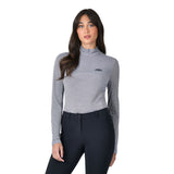 Weatherbeeta Ladies 37.5 Lightweight Performance Long Sleeve 1/4 Zip Top #colour_navy-mauve-wine-marble