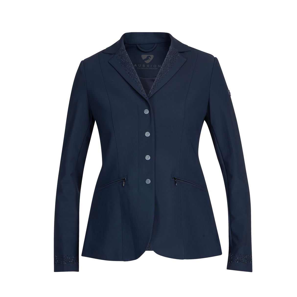 Shires Aubrion Ladies Optima-GX Show Jacket #colour_navy