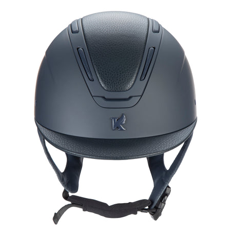 Shires Karben Amity Leather Riding Hat #colour_navy