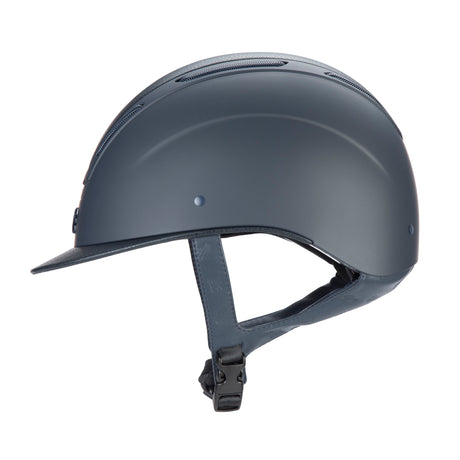 Shires Karben Amity Leather Riding Hat #colour_navy