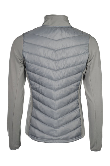 HKM Children's Jersey/Nylon Jacket -Prag- Style #colour_grey-rose-gold