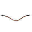 HKM Browband -Rosegold Glamour- Style #colour_brown-rose-gold