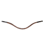 HKM Browband -Rosegold Glamour- Style #colour_brown-rose-gold