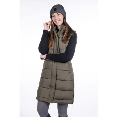 HKM Long Vest -Misty #colour_khaki