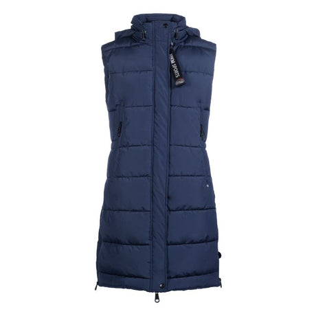 HKM Long Vest -Misty #colour_deep-blue