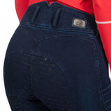 HKM Ladies Full Seat Riding Breeches -Aruba Denim-