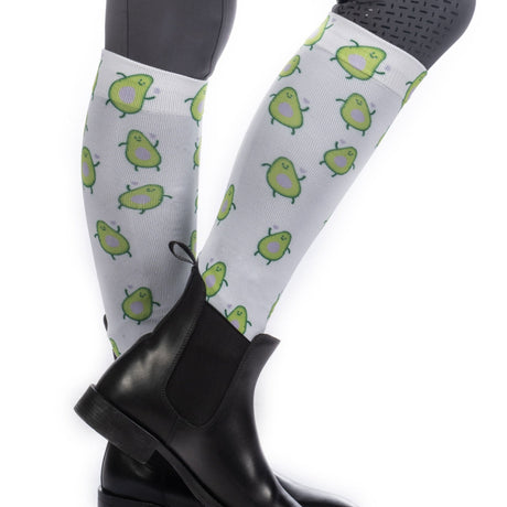 HKM Riding Socks -Arizona- #colour_lilac-green