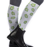 HKM Children's Riding Socks -Arizona- #colour_lilac-green
