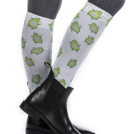 HKM Children's Riding Socks -Arizona- #colour_lilac-green