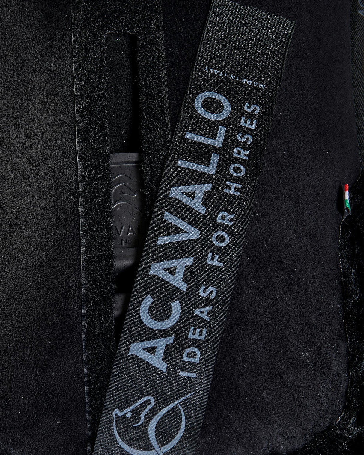 Acavallo Pad Piuma-FS WFS-FS Pocket Suede Flat #colour_black-black