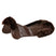 Acavallo Gel Ns-S Classic-S Cut-Out Rear Riser #colour_brown-brown