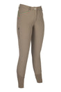 HKM Ladies Silicone Full Grip Riding Breeches -Livigno Sportive- #colour_taupe