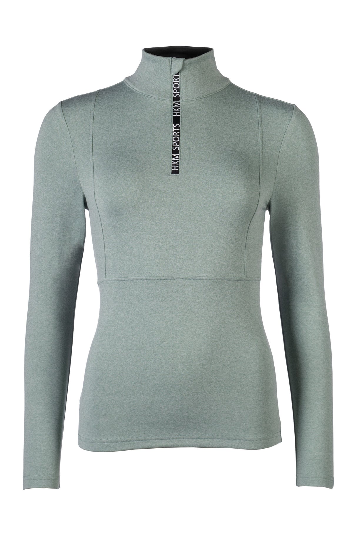 HKM Children's Functional Shirt -Supersoft II- Melange #colour_sage